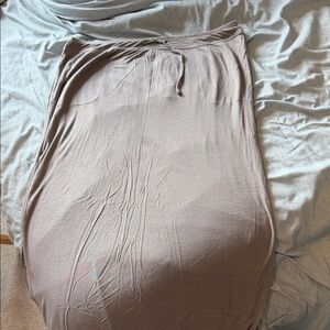 Tarnish A-Line Skirt in Taupe